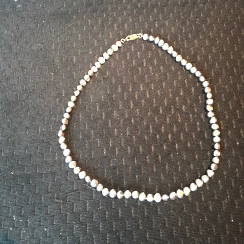 Silver toned Beaded Necklace